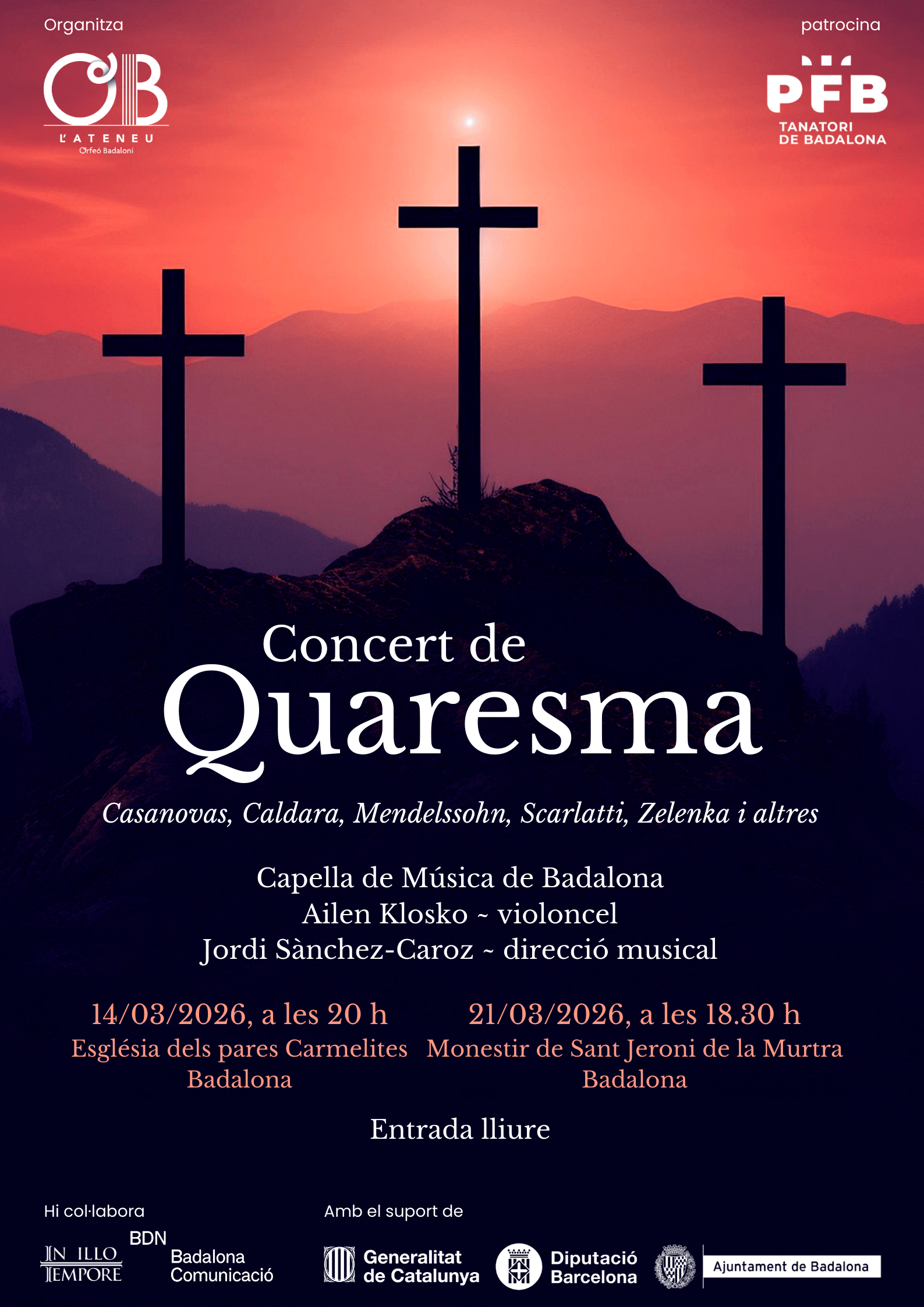 Cartell concert Quaresma